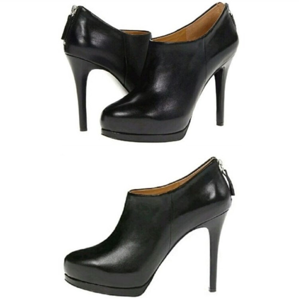🖤Nine West Haywire  Black Leather ankle boots